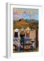 Estes Park, Colorado - Cowgirls-Lantern Press-Framed Art Print