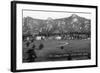 Estes Park, Colorado, Exterior View of the Stanley Hotel-Lantern Press-Framed Art Print