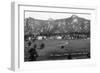 Estes Park, Colorado, Exterior View of the Stanley Hotel-Lantern Press-Framed Art Print