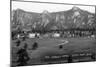 Estes Park, Colorado, Exterior View of the Stanley Hotel-Lantern Press-Mounted Art Print