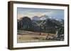 Estes Park, Colorado - Longs Peak View-Lantern Press-Framed Art Print