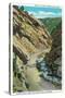 Estes Park, Colorado - Lyons-Allen's Park View of South St. Vrain Canyon-Lantern Press-Stretched Canvas