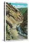 Estes Park, Colorado - Lyons-Allen's Park View of South St. Vrain Canyon-Lantern Press-Stretched Canvas