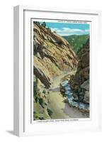 Estes Park, Colorado - Lyons-Allen's Park View of South St. Vrain Canyon-Lantern Press-Framed Art Print