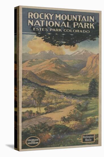 Estes Park, Colorado - Rocky Mt. National Park Brochure No. 1-Lantern Press-Stretched Canvas