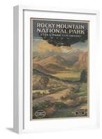 Estes Park, Colorado - Rocky Mt. National Park Brochure No. 1-Lantern Press-Framed Art Print