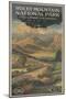 Estes Park, Colorado - Rocky Mt. National Park Brochure No. 1-Lantern Press-Mounted Art Print