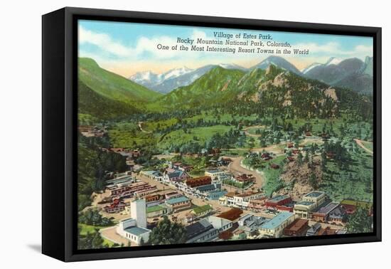 Estes Park Resort Town-null-Framed Stretched Canvas