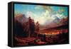 Estes Park-Albert Bierstadt-Framed Stretched Canvas