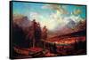 Estes Park-Albert Bierstadt-Framed Stretched Canvas