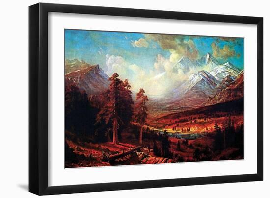 Estes Park-Albert Bierstadt-Framed Art Print