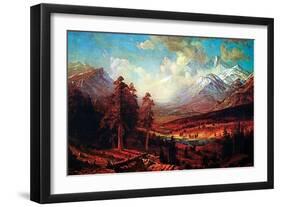 Estes Park-Albert Bierstadt-Framed Art Print