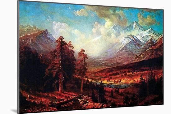 Estes Park-Albert Bierstadt-Mounted Art Print