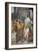 Esther and Ahasuerus, 1876, Fresco-Cesare Mariani-Framed Giclee Print