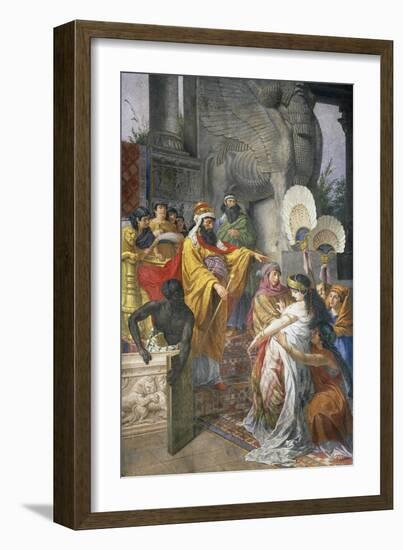 Esther and Ahasuerus, 1876, Fresco-Cesare Mariani-Framed Giclee Print