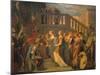 Esther and Ahasuerus-Paolo Veronese-Mounted Giclee Print