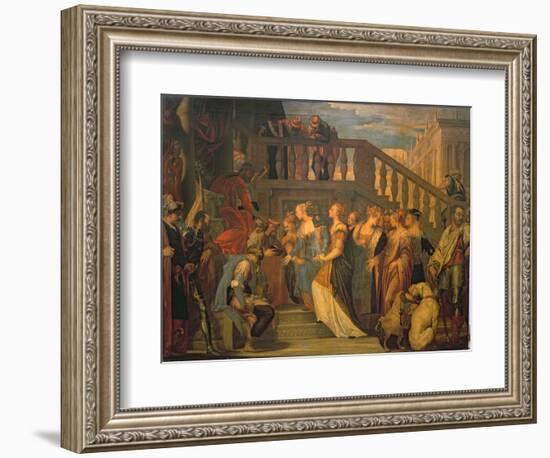 Esther and Ahasuerus-Paolo Veronese-Framed Giclee Print