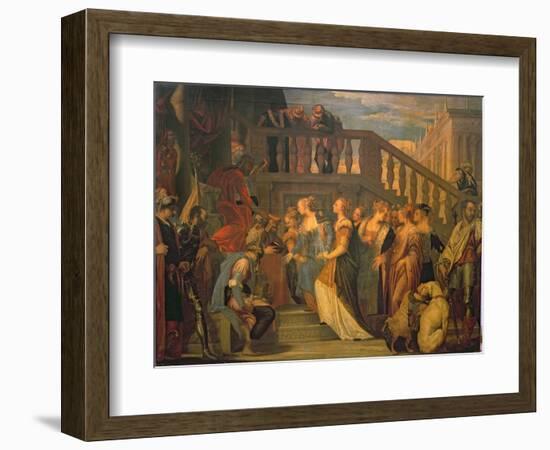 Esther and Ahasuerus-Paolo Veronese-Framed Giclee Print