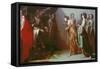 Esther and Ahasuerus-Bernardo Cavallino-Framed Stretched Canvas