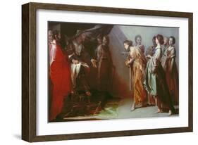 Esther and Ahasuerus-Bernardo Cavallino-Framed Giclee Print