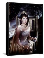 Esther And the king by Raoul Walsh and Mario Bava, with Joan Collins, 1960 (photo)-null-Framed Stretched Canvas