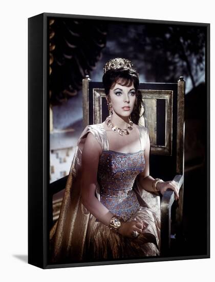 Esther And the king by Raoul Walsh and Mario Bava, with Joan Collins, 1960 (photo)-null-Framed Stretched Canvas