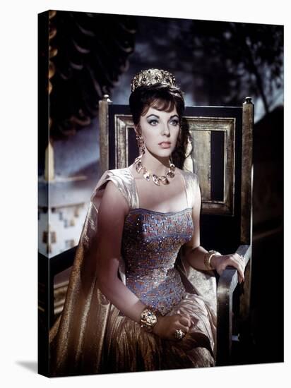 Esther And the king by Raoul Walsh and Mario Bava, with Joan Collins, 1960 (photo)-null-Stretched Canvas
