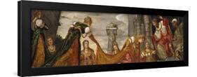 Esther Before Ahasuerus, 1552-55-Jacopo Robusti Tintoretto-Framed Giclee Print