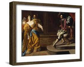 Esther before Ahasuerus, c.1630-Artemisia Gentileschi-Framed Giclee Print