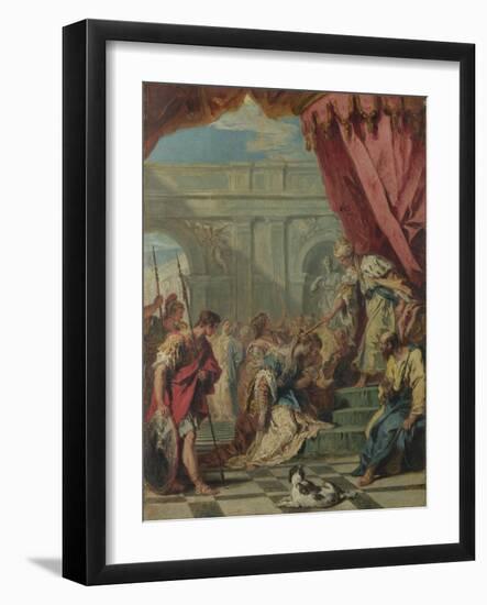 Esther before Ahasuerus, Ca 1730-Sebastiano Ricci-Framed Giclee Print