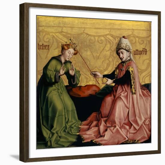 Esther before Ahasuerus from the Heilspiegel Altarpiece, C.1435-Konrad Witz-Framed Giclee Print