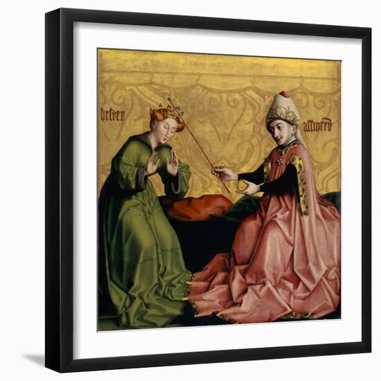 Esther before Ahasuerus from the Heilspiegel Altarpiece, C.1435-Konrad Witz-Framed Giclee Print