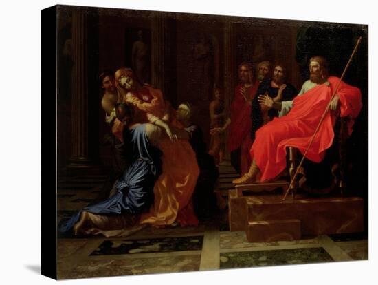 Esther Before Ahasuerus, Late 1650s-Nicolas Poussin-Stretched Canvas