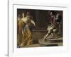 Esther before Ahasuerus-Artemisia Gentileschi-Framed Premium Giclee Print