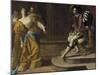 Esther before Ahasuerus-Artemisia Gentileschi-Mounted Premium Giclee Print