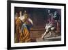 Esther before Ahasuerus-Artemisia Gentileschi-Framed Premium Giclee Print