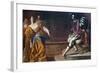 Esther before Ahasuerus-Artemisia Gentileschi-Framed Art Print