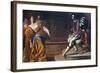 Esther before Ahasuerus-Artemisia Gentileschi-Framed Art Print