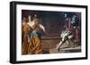 Esther before Ahasuerus-Artemisia Gentileschi-Framed Art Print