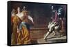 Esther before Ahasuerus-Artemisia Gentileschi-Framed Stretched Canvas