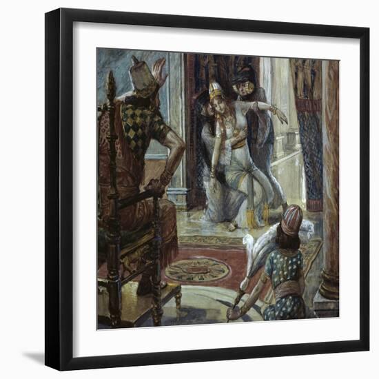 Esther Before Ahasuerus-James Tissot-Framed Giclee Print