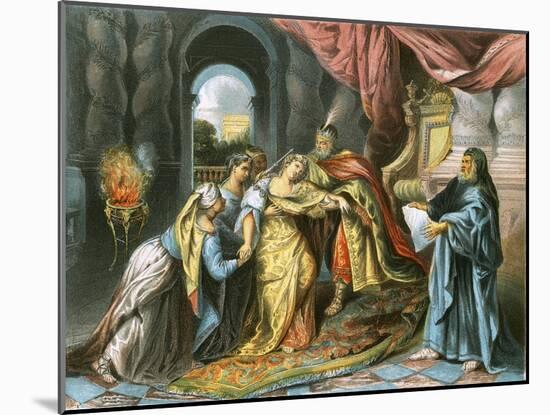 Esther before Ahasuerus-Antoine Coypel-Mounted Giclee Print