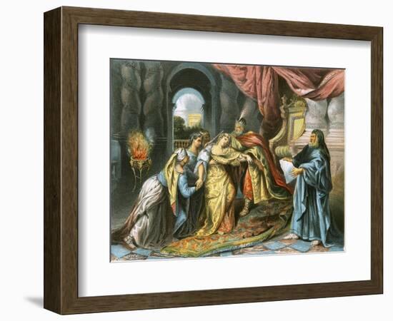 Esther before Ahasuerus-Antoine Coypel-Framed Premium Giclee Print