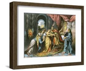 Esther before Ahasuerus-Antoine Coypel-Framed Premium Giclee Print