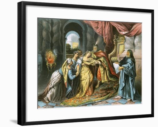 Esther before Ahasuerus-Antoine Coypel-Framed Giclee Print