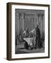 Esther (C450 B) before Her Husband King Ahasuerus (Xerxes) of Persia, 1866-Gustave Doré-Framed Giclee Print