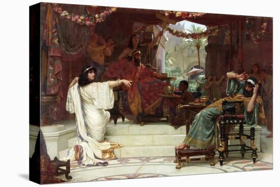 Esther Denouncing Haman to King Ahasuerus, 1888-Ernest Normand-Stretched Canvas