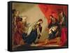 Esther in Front of Ahasuerus-Bernardo Cavallino-Framed Stretched Canvas