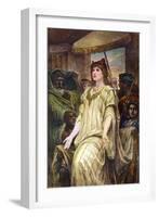 Esther Pleading for Her People, 1926-Felix Joseph Barrias-Framed Giclee Print