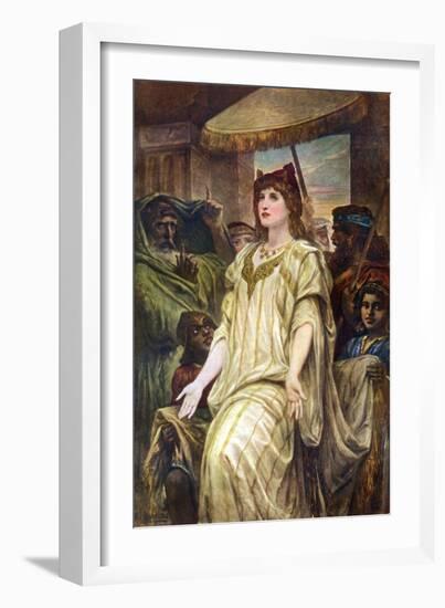 Esther Pleading for Her People, 1926-Felix Joseph Barrias-Framed Giclee Print